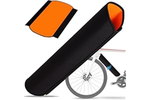 WUFANC Housse de Protection pour Batterie de Vélo Électrique, Protection de Batterie de Vélo électrique, Pour Circonférence de Cadre de 30-40 cm, Accessoire Néoprène (Orange, 27 x 53 CM)