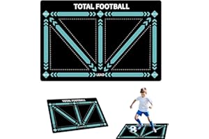 CUMNVULNT Football Training Mat, Non Slip Football Mastery Mat 60 X 90 Cm Ball Control Mat Dribble Ball Control Training Mat Improve Football Skills Mat for Kids Adults