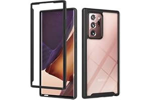 EuCase 3 en 1 Funda para Samsung Galaxy Note 20 Ultra Antigolpes, Transparente Carcasa de Silicona TPU + PC para Samsung Galaxy Note 20 Ultra Anti-Rasguño 360° Protección Caso