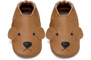 IceUnicorn Scarpe Neonato Scarpine Primi Passi Morbida Pelle Scarpine Prima Infanzia Suola Scamosciata Carino Colorate Animali 0 a 24 Mesi