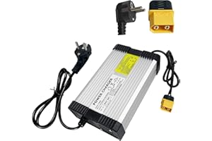 YZPOWER Chargeur De Batterie De Moto Électrique 84V 5A, Chargeur De Batterie Lithium-ION 20S 72V pour Moto Électrique, Chargeur d'alimentation 72V avec Connecteur XT60