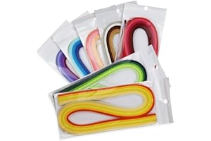LAMXD Quilling Paper for 42 Colors 840 Strips Paper Quilling Strips Set with Length 53cm Width 3mm Paper Strips Quilling Slotted Tool for Paper Crats Quilling Arts Cards
