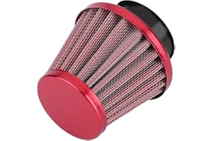 VOBOR Air Intake Filter, Universal 38mm 125cc Air Filter Red, Universal 38mm 125cc Motorcycle Air Intake Filters for Off-road Motorcycle ATVs Quad Dirt Pit Bike (Red)