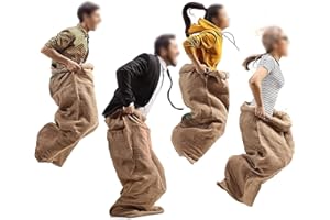 Bvizyelck 2 Stück Kartoffelsack Renntaschen Haltbar Känguru Springsack Outdoor Spiele Gartenspiele Für Kinder Erwachsene Sackhüpfen Säcke Outdoor Spielset Für Partys Sportfeste Kindergarten