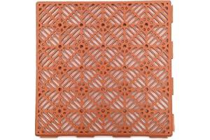 ANTIHUMEDADES Loseta económica Teja (30 x 30 x 1,5 cm) - Baldosa para colocar en suelos de piscinas, terrazas y zonas húmedas