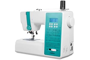 MEDION Digitale Nähmaschine SD36 (36 Watt, einstellbare Stichlänge und Stichbreite, 270 Stichmuster, LED Nählicht, automatischer Einfädler, Fußpedal, Rückwärtstaste, Fadenschneider, MD11881) türkis