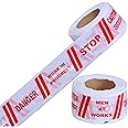 SINGHAL Caution Tape Roll 200 Meter 3” Inch Red and White, Barricade Tape Non-Adhesive Warning Tape Waterproof Polyethylene Material 200 mtr (200 mtr Pack of 1)