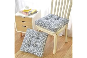 PALVIT Poduszki do Siedzenia 50 x 50 cm, Zestaw 2 Miękkich Poduszek na Krzesło, Sofy, Fotela, Wnętrz, Kuchni, Salonu, Ogrodu - Wygodne Poduszki Wewnętrzne i Zewnętrzne