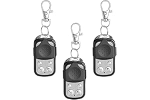 SELURK 3Pcs 433.92 MHz Universal Garage Door Remote Control Key Fob, Gate Opener Cloning Wireless Key Fob with 4 Buttons, Duplicate Remote for Garage Doors, Roller Shutters, Electric Gates & Car Alarms