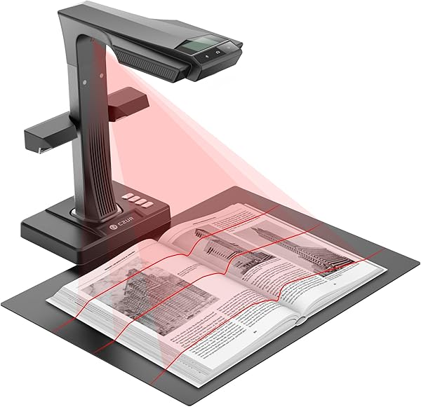 CZUR ET24 Pro Scanner Professionale per Libri e Documenti HD 24 MP Fotocamera, Tecnologia di 3a Generazione, Scansione A3, Riconoscimento 180+ Lingue, Supporto HDMI, Compatibile Windows/MacOS/Linux - 1