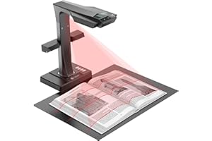 ‎CZUR CZUR ET24 Pro Professioneller 24MP Buchscanner mit HDMI,HD Dokumentenscanner A3 Scanner mit Laser Verflachungstechnologie OCR Dokumentenkamera Visualizer für Windows, macOS und Linux