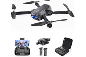 TOMZON Drones con Cámara 2.7k, Plegable Drones FPV WiFi RC Helicóptero Quadcopter para Principiantes, 36 Mins Vuelo, Modo sin Cabeza, Control por Gravedad, DIY Ruta de Vuelo