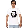 Style Eva - White Polyester | 258 - Che Guevara | Che Guevara Printed Short Sleeve Round Neck T-Shirt
