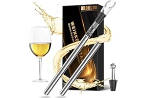 BROOLOO Idee Regalo Natale Uomo Donna: Refrigeratore per Bottiglie Vino Regalo Gadget Utili Regali Divertenti Natale Uomo Papa Originali Compleanno Regalo per Amanti del Vino Calendario Avvento
