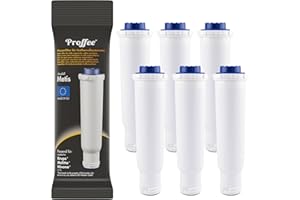Proffee Metis | 6 x filtri per l'acqua compatibili con Krups F088 Aqua - cartuccia filtrante Melitta Pro Aqua - filtro per acqua fresca Nivona NIRF 700 per macchine automatiche e caffettiere