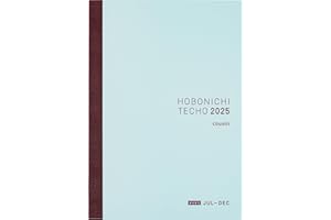 ‎ほぼ日 Hobonichi Techo 2025 Japanisches Cousin Avec Buch [A5 size/Tages- und Monatsplaner /6-Monate/1. Juli – 31. Dezember/Mo-start/Planer]