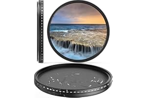 Heysliy 67mm ND Filter, Variable ND2-400 Neutral Density Filters, ND2 ND4 ND8 to ND400 Camera Lens Filter, Photography Grey Filters for Canon Sony Nikon Fuji Panasonic DSLR