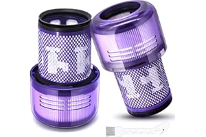 ‎KNOWOM KNOWOM Filtry do odkurzacza Dyson V12 Detect Slim, zmywalne filtry zamienne do odkurzacza Dyson V12 Slim Absolute, część zamienna 971517-01, opakowanie 2 szt