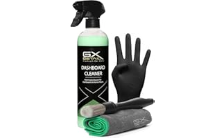GxDetail Limpia Salpicaderos para Coche 500 ml. – Renueva y Protege Plásticos y Vinilos – Efecto Antipolvo y Acabado Mate – Fórmula No Grasa y Fácil Aplicación