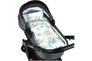 ‎BABYLUX Babylux 2 TLG. Set Bezug für Kinderwagen Stubenwagen oder Wiege Garnitur Bettwäsche Kissen Decke 60 x 78 cm (124. Africa_Tiere)
