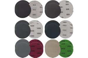 24 stycken sandpapper, 75 mm runda slipskivor, våta och torra slipdynor, sanddynor, sandpapper för metallträ - korn 600/800/1000/1500/2000/3000
