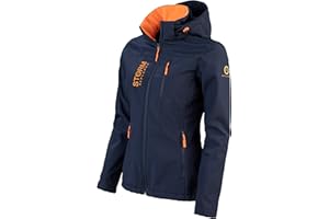 Storm Explorer Softshelljacke für Damen - Atmungsaktiv & Wasserdicht - Übergangsjacke für den Sommer & Herbst - Wetterfeste Outdoor Jacke - Regenjacke mit Kapuze
