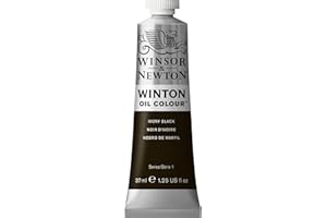 Winsor & Newton Winton Huile 37ml 331 Noir d'Ivoire