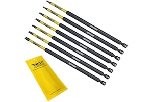 7 x SabreCut SCRK152TXTP 152 mm Torx odporny na manipulacje T10 T15 T20 T25 T27 T30 T40 magnetyczny zestaw wkrętaków udarowych Torx Heavy Duty
