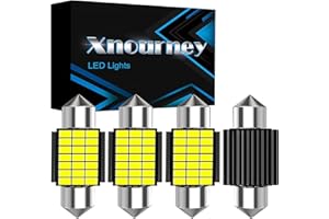 XNOURNEY Xnouney 4pcs Ultima 12-24V DE3175 DE3021 Carnevale LED lampadina, 6500K bianco 21SMD-3014 Chip LED lampadina, errore libero 31mm CANBUS per le lampade della cupola della carta