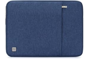 NIDOO 14 Pouces Housse Pochette de Protection Ordinateur Portable Sacoche Imperméable pour 15" Microsoft Surface Laptop 3/14" Chromebook S330 / ThinkPad T490s T495 T495s /14" Dell Latitude 14, Bleu