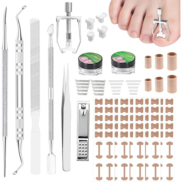 Maniküre Set Für Senioren & Männer – 6-teilig, Für Dicke Und Eingewachsene Nägel, Mit Langem Stiel
