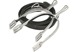 Korsteel Long Neck Dressage Spurs with Straps -