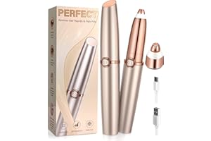 TEETHBLISS Rasuradora Facial Mujer Recortadora de Cejas Mujer: Recortadora de Cejas Electrica Sin Dolor Recortar el Vello, con Luz LED con Precision, USB Recargable, con 1 x Cabezal de Repuesto