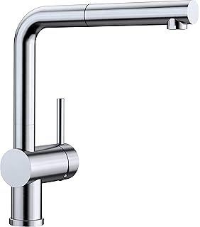 Blanco Linus S Moderne Kuchenarmatur Mit Herausziehbarem Auslauf Niederdruck Edelstahl Finish 512202 Amazon De Baumarkt