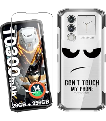 Doogee N55 Coque Verre Trempé HuiYouMY Pour Doogee Blade 10/Pro/Ultra - Protection Complète Portefeuille Doogee Blade 10 - Foto 3