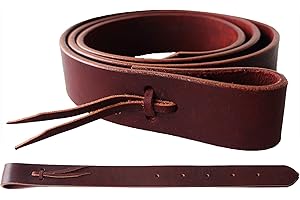 CHALLENGER Amish USA Horse Westernsattel Latigo Off Billet Bindegurt-Set, Burgunderrot 404RT03