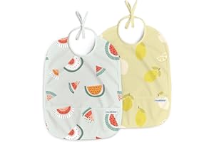 Nombear Baberos Bebe Impermeables - Baberos Impermeables para Bebés de 6 a 12 Meses, Babete Impermeável Bebe, Babero para Comida de Bebé, Delantal para Bebé, Paquete de 1