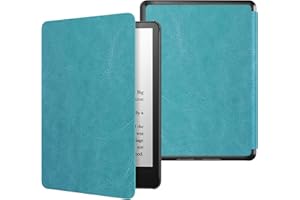 MoKo Case for 6.8" Kindle Paperwhite (11th Generation-2021) and Kindle Paperwhite Signature Edition, Light Shell Cover with Auto Wake/Sleep for Kindle Paperwhite 2021 E-Reader, Sky Blue