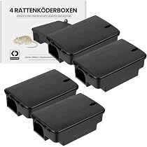 Kder-Discount Rattenfalle fr Giftkder (Kder Nicht enthalten)  4  Robuste, Abschliebare Rattenkderboxen mit Doppelteingang  Wetterfeste,  Manipulationssichere Kderbox Ratten (22 x 14 x 8 cm) : Amazon.de: Garten