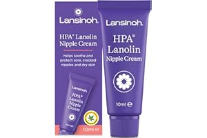 Lansinoh HPA Lanolin Nipple Cream - 10ml - Sore Nipples Cracked Skin Breast Feeding 100% Natural Hypoallergenic Tasteless & Odourless BPA BPS-free Breastfeeding Hospital Bag Maternity Essentials