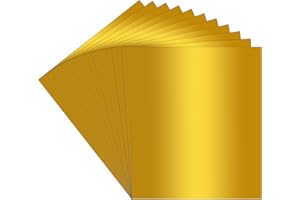 BARGAIN HOUND Goldpapier zum Basteln A4 Goldpapier, 60 Blatt 250gsm Metallic Mirror Gold Papier,Paper for Crafts Foil Card for DIY Projects, Birthday Decoration