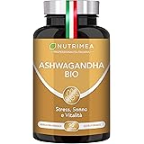 Ashwagandha Bio KSM-66 | Con il 5% di Witanolidi | Ginseng Indiano | Favorisce il Sonno | Allevia lo Stress | Dona Vitalità e