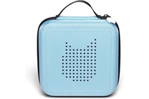 tonies Transporter, custodia da viaggio con personaggi audio, custodia rigida per un massimo di 20 statuine, età 3+, colore: blu