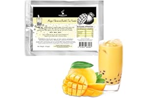 BUBBLE TEA HOUSE CO. Mango Bubble Tea Powder by Bubble Tea House Company (200 g) - Make Bubble Tea at Home - Ideal for Frappes, Coffee, Boba Tea, Milkshakes - Gluten Free, Halal Certified