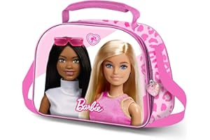 KARACTERMANIA Barbie Fashion-Bolsa Portamerienda 3D, Rosa, 10 x 26 cm