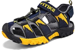 VITIKE Kinder Sandalen Jungen Mädchen Trekkingsandalen Atmungsaktiv und schnell trocknend Sportsandalen
