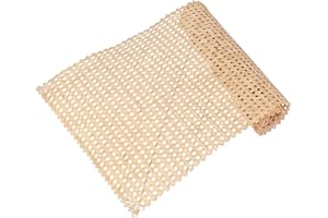 Rianpesn Sangle Cannage Rotin Rouleau, Canne en Maille Ouverte Tissée, Cannage Réglable pour Le Projet Cannage, Meubles Chaise D'armoire Bricolage, 35cm x 1.5m