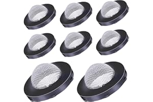 STYQUENZER 8 Pezzi Filtro per Rubinetto, Guarnizione Serigrafica in Acciaio Inox con Filtro per Tubo da Giardino in Gomma da 3/4 Pollici