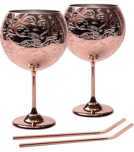 Verres gin tonic - Coffret cadeau de 2 avec énonciations de gin | 400ml