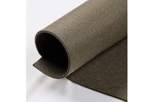 MONDO TESSUTI Hojas de fieltro compactas de 2 mm de grosor auténticas fieltro, tamaño 50 x 40 cm - 40 colores disponibles - Alta calidad - Ideal para Hobbistica (militar)